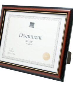 kieragrace KG Kylie Document Frame - 8.5" x 11", Brown with Gold Lining Dark Brown-Kylie Gold Lining 12 816D1EoL6L