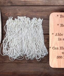 Rotisserie Elastic and Cotton Blend - Stretchy Twine - Food Grade - Heat Safe - Cooking Ties - Poultry Loops - 50 Pack 20 816DVfLzpL