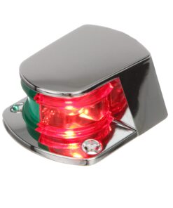 Attwood 6375D6 ZAMAK 1-Mile Sidelights, Bi-Color Combination, Deck Mount, Provides 1-Mile, 225-Degrees Light Visibility, 12V 11 816DedBWKL