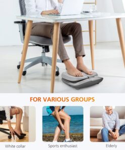 Snailax Vibration Foot Massager with Heat,Remote Control,Adjustable Vibration Speed Electric Massager Machine for Circulation,Plantar Fasciitis, Pain Relief Grey 24 816F26TXzzL