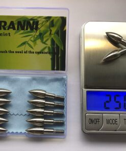 ORRANNI Archery Field Points,5/16" Outside Diameter,125 Grains,Stainless Steel Screw in Archery Field Tips(1 Dozen) 10 816GCLphZHL