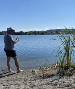 Chill-N-Reel Fishing Can Cooler (from Shark Tank) | Hard Shell Drink Holder with Hand Line Reel Attached | Fits Any Standard Insulator Sleeve or Coozie | Unique Fun Fishing Gift Camo 31 816HOkpQ7RL