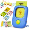 KOKODI Toddler Toys - Talking Flash Cards for Boys 2 3 4 5 Year Old Birthday Gifts, Autism Speech Therapy Toys for Autistic Children, Learning Toys with 224 Sight Words for Kids, Montessori Toys 224 Words Blue