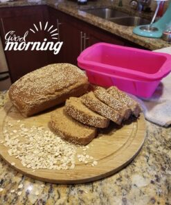 Tosnail 3 Pack Nonstick Silicone Bread Mold and Loaf Pan - 9.75" x 4.75" x 3" 34 816JaMMZo4L