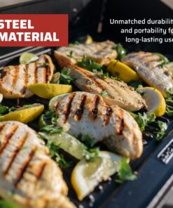 Camp Chef Reversible Pre-Seasoned Cast Iron Griddle, Cooking Surface 14 in. x 16 16 816K9hWrbqL