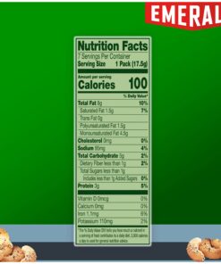 Emerald Nuts, Salt & Pepper Cashews, 100 Calorie Packs, 7 Ct, 4.34 Oz 13 816KJvZGXYL