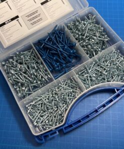 Kreg SK03 Pocket-Hole Screw Kit in 5 Sizes - Pocket Screw Kit for Kreg Joinery - Sturdy Wood Screws - Pocket-Hole Screws Perfect for Beginners - Set Screws Assortment Kit Original Version 18 816LpmmrJYL