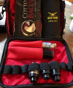 Empty Multi-Functional Carrying case with Non Slip Elastic Bands for Storing RDA RTA Tank and Mod Batteries and Coil Tools and Liquid Bottles(Red) Red 26 816NPrI0B9L