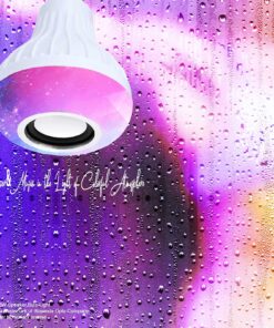 LED RGB Bulb Light Smart Bluetooth Music Speaker Changing Color Lamp Shower Head with Remote for Living Room Bathroom 18 816NsShZ49L