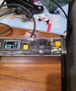 Shargeek Portable Charger, Storm 2 100W 25600mAh Laptop Power Bank, World's First See Through Battery Pack with IPS Screen, DC & 2 USB C & USB Ports for MacBook Pro/Dell XPS, iPad/iPhone 13 and More 49 816O5ELafQL