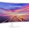SAMSUNG 32 inch CF391 Curved Monitor (LC32F391FWNXZA) - 1080p, Dual Monitor, Laptop Monitor, Monitor Stand/Riser/Mount Compliant, AMD Freesync, Gaming, HDMI, White 3 816PL g7boL