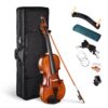 AW 4/4 Full Size Violin Set Matte Fiddle Stradivari Copy Style with Case Rosin Shoulder Rest for Beginner Chlid with Carry Case Gift 4/4 & Matte 16 816PXDciA5L