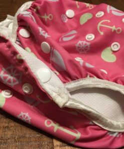 ALVABABY Swim Diapers 2pcs Baby & Toddler Snap One Size Reusable Adjustable Baby Shower Gifts Baby Boy SW09-10 01 Fish & Sailboat Small 22 816Ps1JeCnL