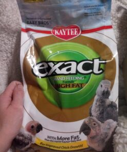 Kaytee Exact Hand Feeding High Fat Formula Pet Bird Baby Food For Parrots, Parakeets, Lovebirds, Cockatiels, Conures, Cockatoos, and Macaws, 5 Pound 22 816PsY sB1L