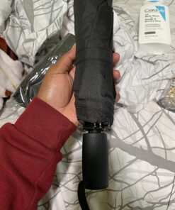 Repel Umbrella The Original Portable Travel Umbrella - Umbrellas for Rain Windproof, Strong Compact Umbrella for Wind and Rain, Perfect Car Umbrella, Golf Umbrella, Backpack, and On-the-Go 1-Black 46 816QElqhPDL