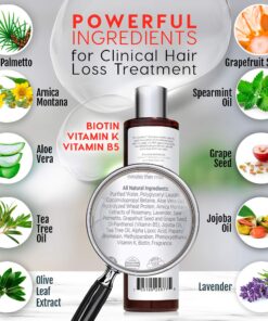 HairStem DHT Blocker Hair Growth Shampoo Products with Biotin, Saw Palmetto - Clinically Developed - Hair Loss Products Treatments- 10oz 8 816RQHERKNL