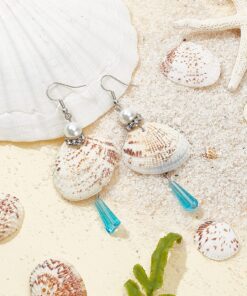 PH PandaHall 40-50Pcs 24-29mm Tiny Scallop Sea Shells Ocean Beach Clam Seashells Craft Charms for Necklace Jewelry Candle DIY Craft Making, Home Decoration, Party Wedding Decor, Fish Tank Vase Filler 30~35mm, 1.5mm Hole Mixed Colors 10 816RoaVVbCL