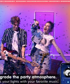 Alternative view of Keepsmile 100ft Led Strip Lights (2 Rolls of 50ft) Bluetooth Smart App Control Music Sync Color Changing RGB Led Light Strip with Remote,Led Lights for Bedroom Room Home Decor Party Festival