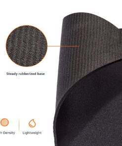 Alternative view of Amazon Basics Square Mouse Pad, Cloth with Rubberized Base, Standard, Black Single