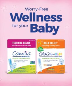 Boiron Camilia Teething Drops for Daytime and Nighttime Relief of Painful or Swollen Gums and Irritability in Babies - 30 Count 30 Count (Pack of 1) 26 816SrxWoEGL