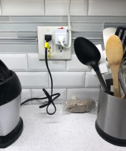 Bindmaster 3 Prong Grounded Single Port Power Adapter for Outlet with Indicator Lighted On/Off Switch to be Energy Saving {1 Pack}…… 1 Pack White Grounded 31 816UJOMZOqL