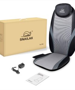 Snailax Shiatsu Massage Cushion with Heat Massage Chair Pad Kneading Back Massager for Home Office Seat use Black SL-256 29 816UhBloEyL