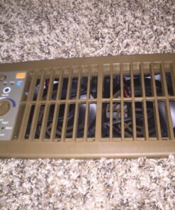 Suncourt Flush Fit HC500-B Vent Cover with Fan Booster, Energy Efficient AC Register Booster, Improved Air Flow for Better Indoor Heating and Cooling, Brown For 4”x10” register openings 25 816WhLTZuuL