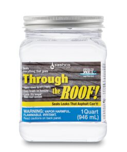Alternative view of Sashco Through The Roof Sealant, 1 Quart Container, Clear (Pack of 6)