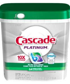 Alternative view of Cascade Platinum ActionPacs Dishwasher Detergent Fresh Scent, 64 Count, 2.99 Pounds