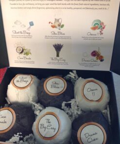 Pure Scentum Extra Large 6oz Vegan Bath Bombs for Women - US Made Organic 6 Relaxing Bath Bomb Gift Set for Women – Luxurious, Organic Bath Bombs for Women and Men (BombeLaLaLa) Bombelalala 40 816XSB9m nL