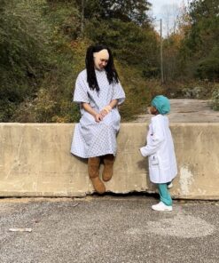 Utopia Care 1 Pack Patient Gowns, Unisex Hospital Gown, Back Tie, 45" Long & 61" Wide, Comfortably Fits Sizes up to 2XL 19 816XY4RbAqL