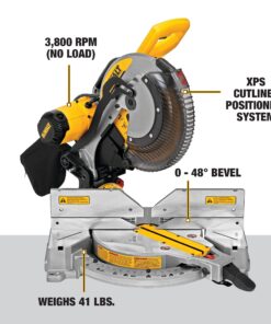 DEWALT Miter Saw, 12-Inch, Double Bevel, Compound, XPS Cutline, 15-Amp (DWS716XPS) New 12" Miter Saw 67 816XkwIuDJL