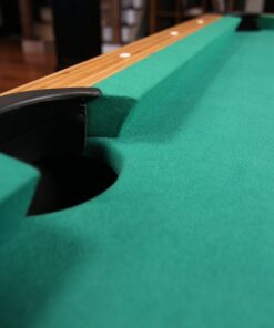 Mizerak Dynasty Space Saver 6.5' Billiard Table with Leg Levelers, Automatic Ball Return, and Classic Green Nylon Cloth 48 816YJNcdHXL