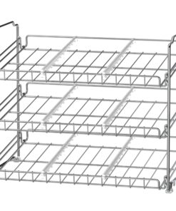 Simple Houseware Stackable Can Rack Organizer, Chrome 26 816YQePIf5L