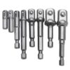 dophee 8Pcs Impact Grade Socket Adapter Set, Square Socket Adapter Bits for Drills, Hex Shank Drill Bits Square Nut Driver Power Extension Bar Set 1/4" 3/8" 1/2" Bits 2 816YUMSCrL