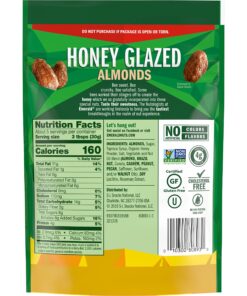 Emerald Nuts, Honey Glazed Almonds, 5.5 Oz Resealable Bag 21 816Yl2j8WNL