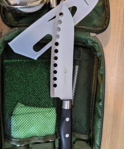 Camp Kitchen Cooking Utensil Set Travel Organizer Grill Accessories Portable Compact Gear for Backpacking BBQ Camping Hiking Travel Cookware Kit Water Resistant Case (Green 13 Piece Set) Green 36 816akLsEKeL