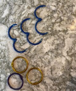 Charles Leonard Loose Leaf Rings, 1" Diameter, Metallic Assorted Colors, (85000), 50 per pack Assorted Metallic Colors 50 Count 1 Inch Diameter 18 816dLvI5p1L