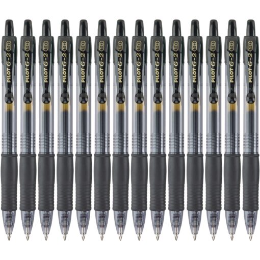 Pilot, G2 Premium Gel Roller Pens, Bold Point 1 mm, Pack of 14, Black