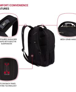 Swiss Gear SA1908 Black TSA Friendly ScanSmart Laptop Backpack - Fits Most 17 Inch Laptops and Tablets 57 816exh6BpCL