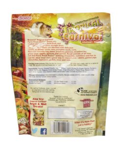 Alternative view of F.M. Brown's Tropical Carnival, Farm Fresh Fixins Treats for Rabbits, Guinea Pigs, Hamsters, Rats, Mice, and Other Small Animals, Healthy Mix of Fruits, Veggies, Seeds, and Hay, 10 oz