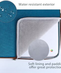 ProCase Laptop Sleeve Case, 15 15.6 inch Laptop Bag Water Resistance Durable Computer Carrying Case Cover, Compatible with HP Dell MacBook Lenovo Chromebook -Teal Teal 14 - 15.6 Inch 37 816fcdsbizL