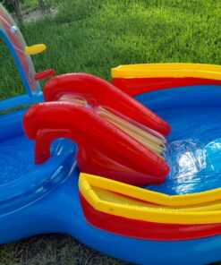 Intex Rainbow Ring Inflatable Play Center, 117" X 76" X 53", For Ages 2+ 1 Pack 44 816gLiE2gpL