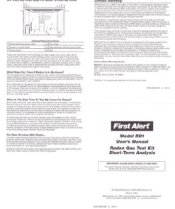 First Alert Radon Gas Test Kit, RD1 25 816ggCxTc5L