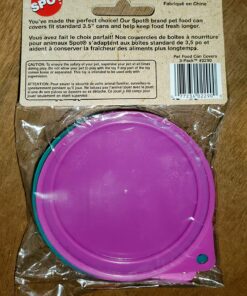 Ethical 3-1/2-Inch Pet Food Can Covers, 3-Pack Covers Are 3 1/2" Diameter 40 816iBu4kiL