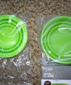 Lewis N. Clark Luggage Silicone Travel Cup, Green, One Size 17 816izcFsgnL