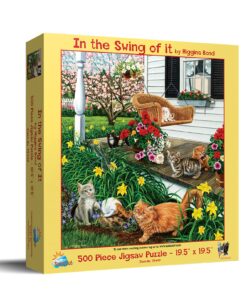 Alternative view of SUNSOUT INC - in The Swing of It - 500 pc Jigsaw Puzzle by Artist: Higgins Bond - Finished Size 19" x 19" - MPN# 75449
