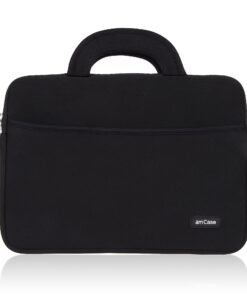 amCase Chromebook Case-11.6 to 12 inch Neoprene Travel Sleeve with Handle-Black 11.6 to 12 inch Black 17 816kM00rqdL