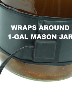 Alternative view of Wrap Around Kombucha Heater Belt | Propagate Pro Brewing and Fermentation Heat Mat Warmer | Keeps Your SCOBY Happy and Productive with Stickon Thermometer 2 3 inch x 20 inch