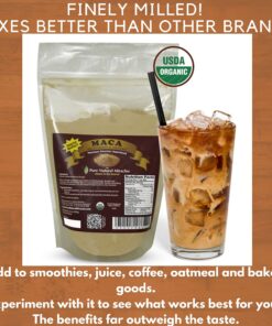 Pure Natural Miracles Premium Organic Gelatinized Maca Root Powder - Boost Energy, Stamina, Immune System - 16 oz - Non-GMO, Gluten-Free, Vegan - Peruvian Superfood Nutty 1 Pound (Pack of 1) 10 816m5QYbfVL